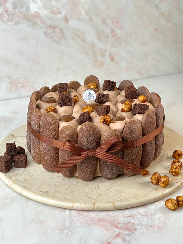 Chocolate & Hazelnut Charlotte Layer Cake