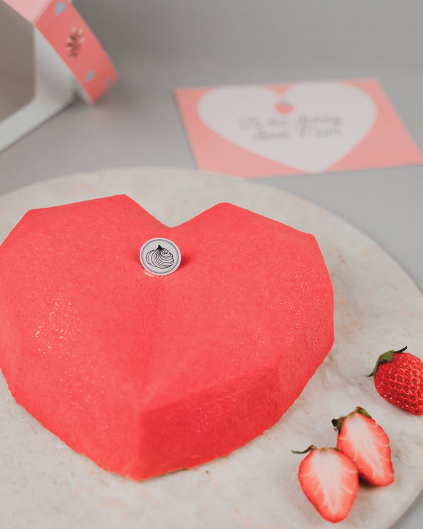 Mother's Day Heart Cake