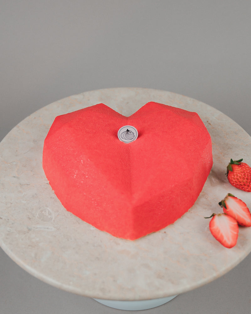 Mother's Day Heart Cake