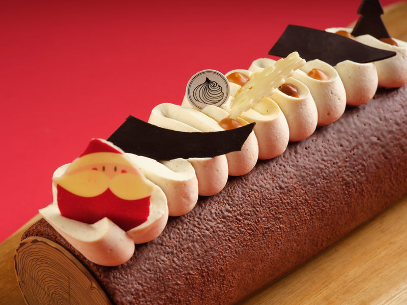 2023 Christmas Chocolate Log Cake "Buche De Noel"
