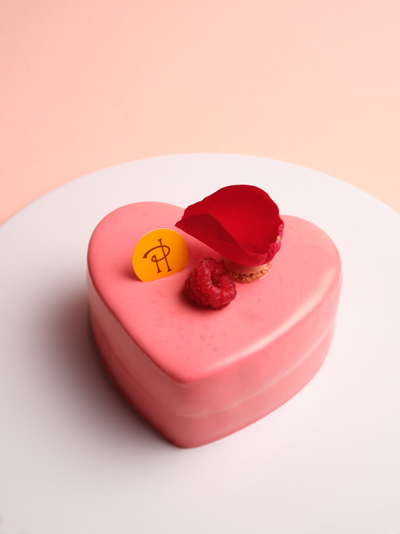 Pierre Hermé Paris Valentine's Day Heart Shaped Ispahan Cheesecake