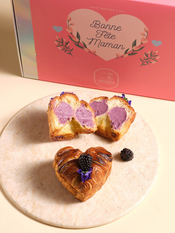 Mother's Day heart croissant