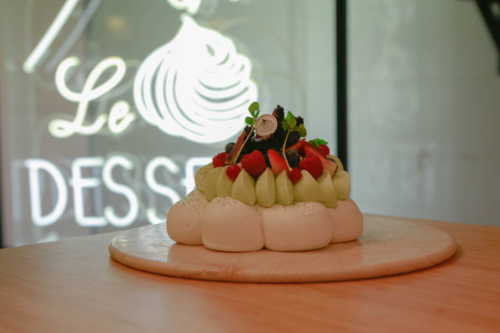 No7's Matcha Berries Pavlova