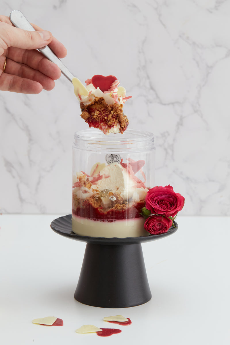 Valentine's Panna Cotta & Lychee Jar Dessert XL Version
